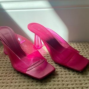 Zara Jelly Pink Heels